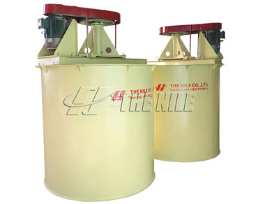 Double impellers leaching stirred tank